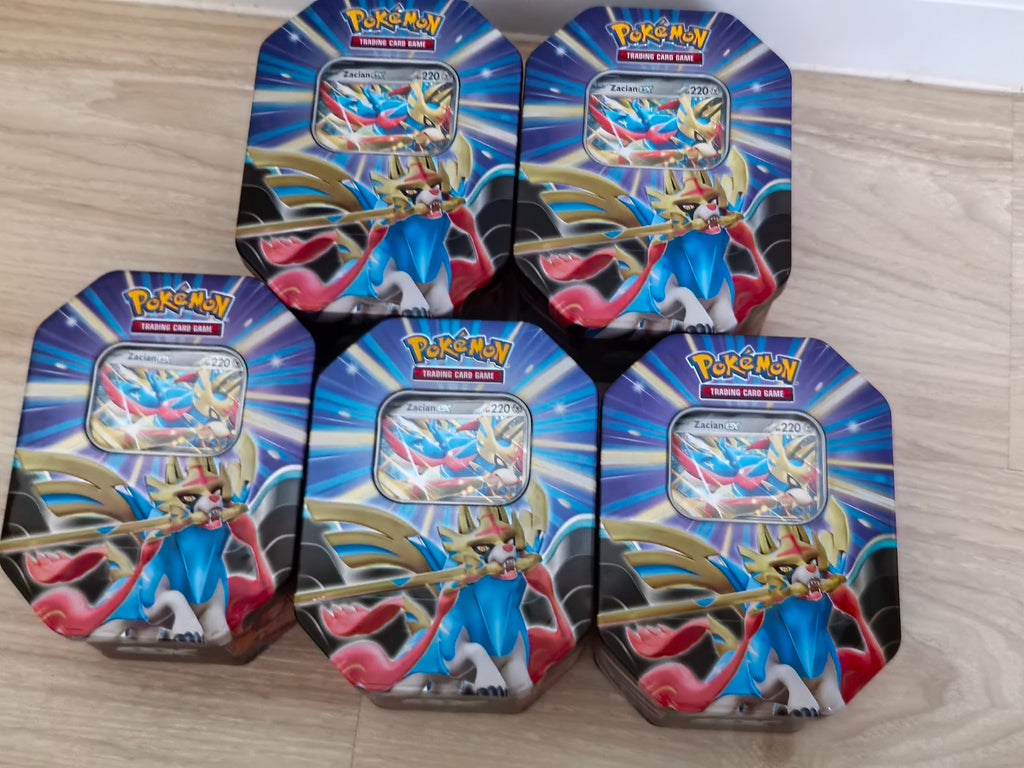 Pokémon TCG: Zacian EX Tin – Legendary Power Awaits!