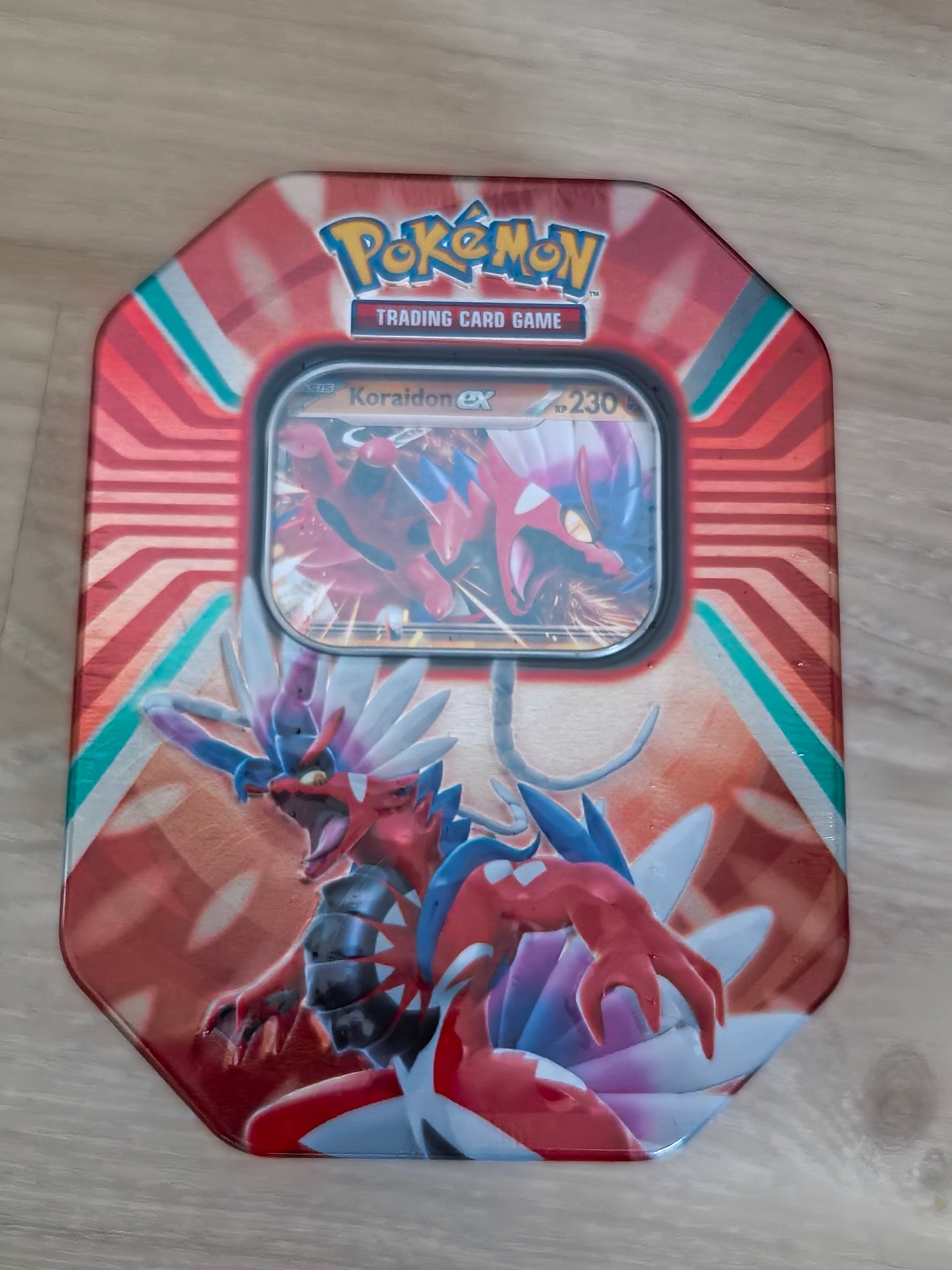 Pokémon TCG: Koraidon EX Tin.